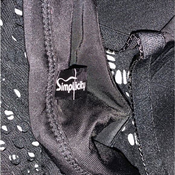 Simplicity Black bathing, suit, size large - Picture 6 of 12